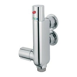 Thermostatische verticale douchekraan 45 mm zijknop Thermostatische verticale douchekraan 45 mm zijknop