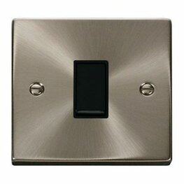 Enkel schakelaar chroom