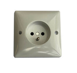 Enkel stopcontact wit