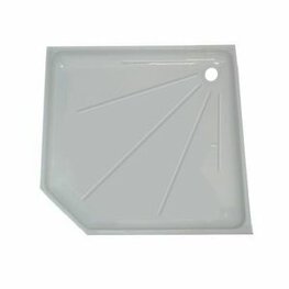 Huidlaag douche 790 x 790 wit pvc