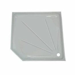 Huidlaag douche 800 x 800 wit pvc