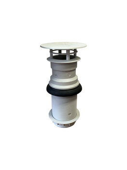 Dakdoorvoer + schoorsteenkap Truma-kachel